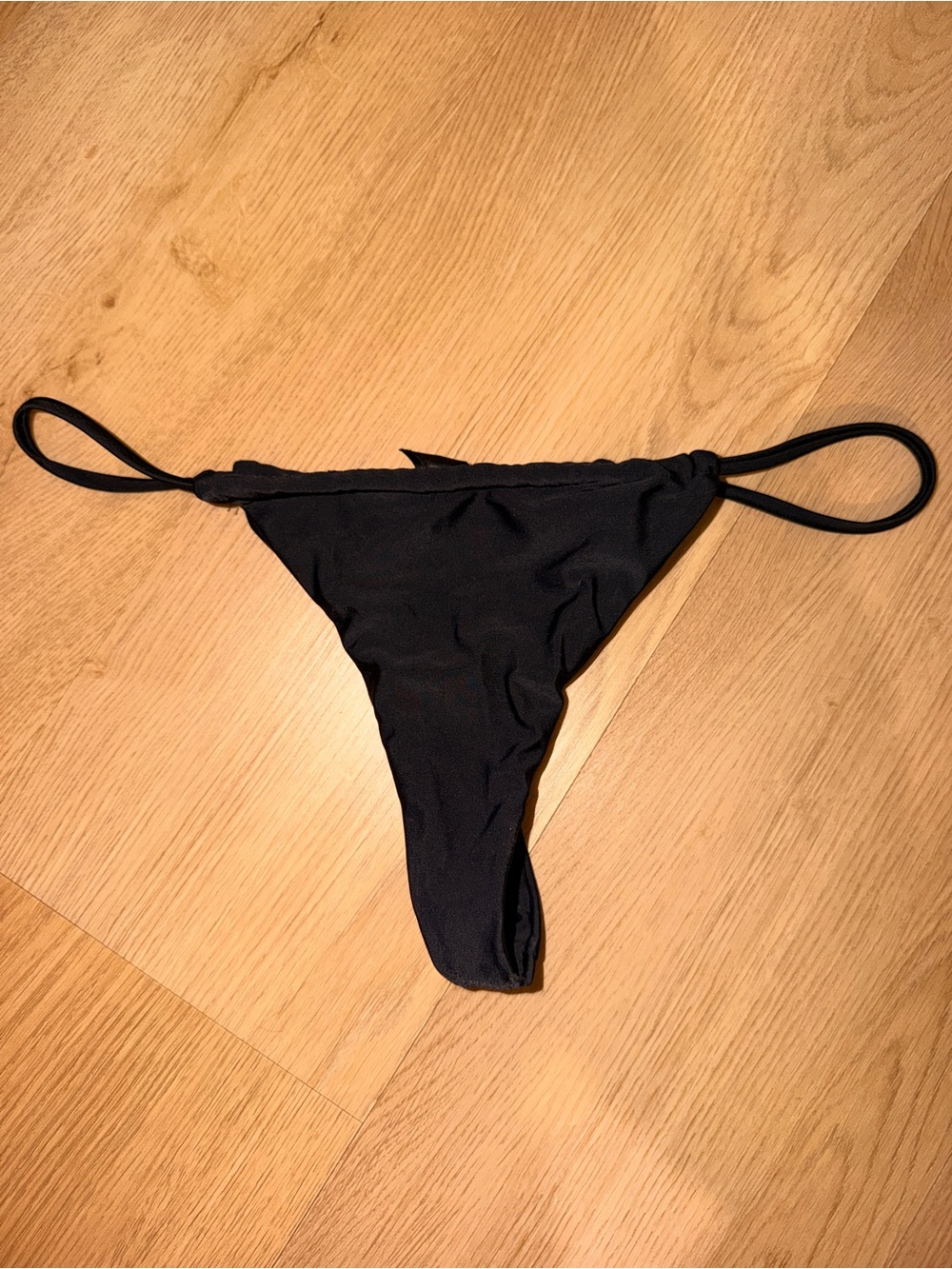 Black Women's Cheeky Bikini Bottom - swimwear